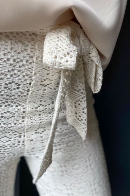 Afbeeldingen van Broek - CTN - Kant - Beige