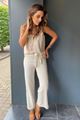 Picture of Broek - CTN - Kant - Beige