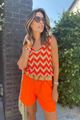 Picture of Top - Terra di Siena - Lurex Gold oranje