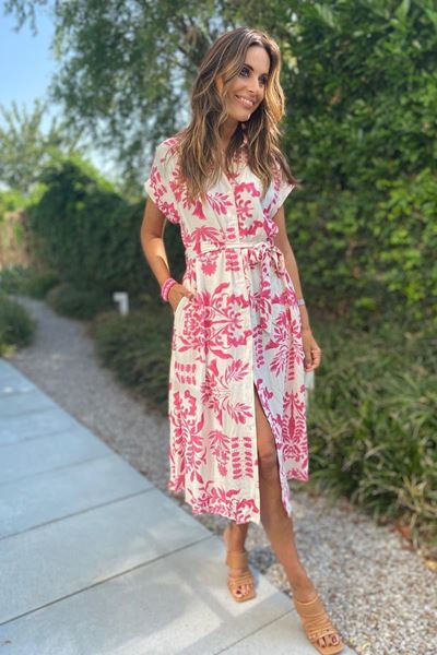 Jurk - Selected by Podium - SD073 - pink 
