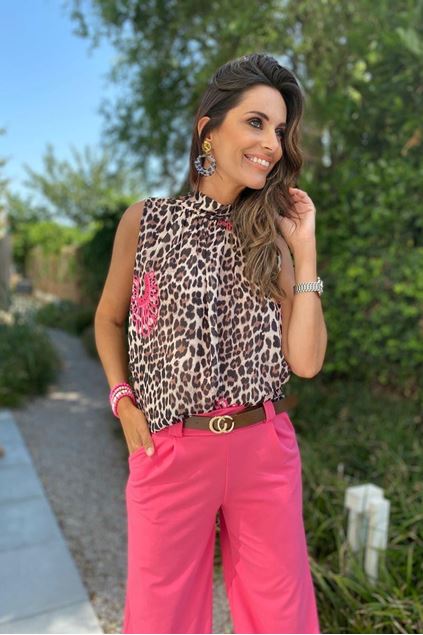 Picture of Top - Terra di Siena -Tijger roze