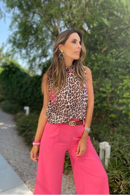 Picture of Top - Terra di Siena -Tijger roze