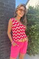 Picture of Top - Terra di Siena - Lurex Gold Fushia