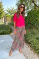 Afbeelding van Pull - Terra di siena -   fluo fushia