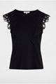 Afbeelding van T-shirt- Morgan -Dflower - Zwart