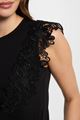 Afbeelding van T-shirt- Morgan -Dflower - Zwart