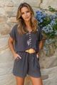 Picture of Blouse - Terra di Siena - Streep zwart