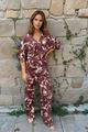 Picture of Jumpsuit - Amélie & Amélie - Athenes - Butter/bordeaux