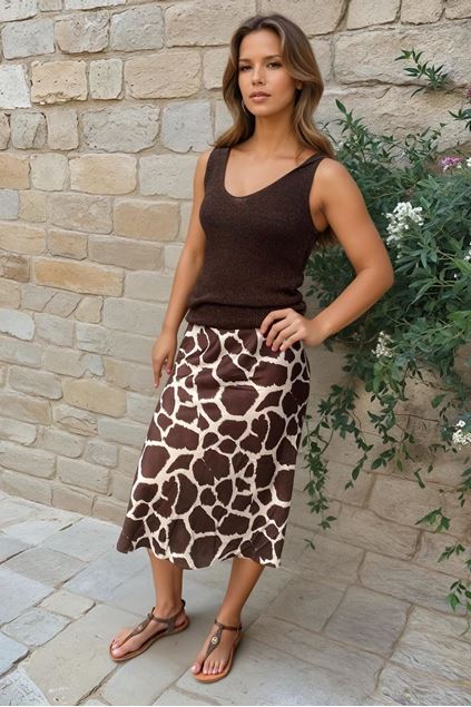 Picture of Rok - Terra di Siena -  Bruin/ Beige print
