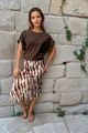 Picture of Rok - Terra di Siena -  Bruin/ Beige print