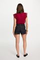 Afbeelding van T-shirt- Morgan -Dflower -Bordeaux