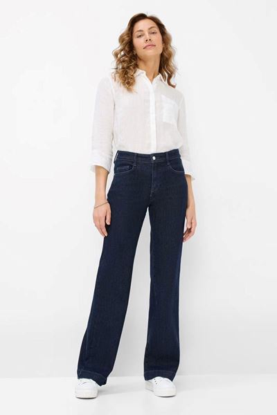 Picture of Broek - Brax - Maine - clean dark blue W25