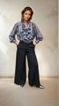 Afbeelding van Blouse - Terra di Siena - Slangenprint - Grijs