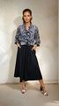 Afbeelding van Blouse - Terra di Siena - Slangenprint - Grijs