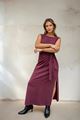 Afbeelding van Jurk -Terra di Siena - lange jurk - Bordeaux