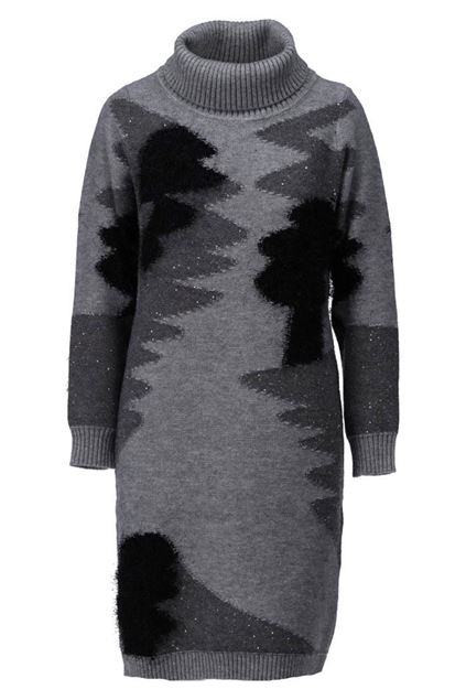 Afbeeldingen van Jurk - K-design - B863 - grey melange - PRE ORDER