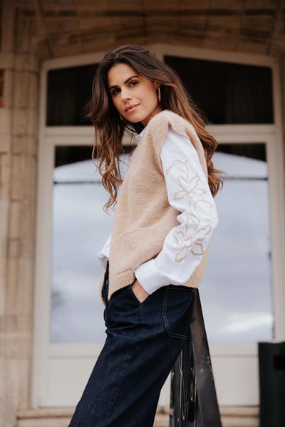 Picture of Blouse - Signe Nature - 840287 - blanc/beige