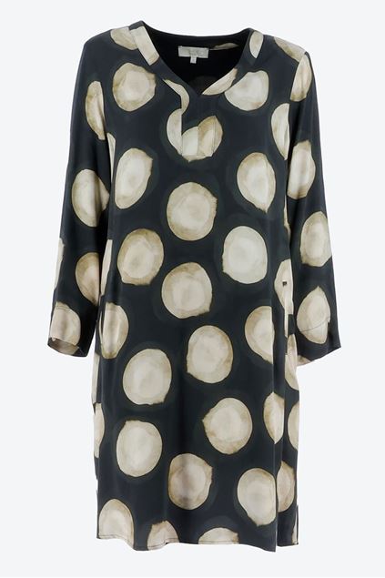 Afbeeldingen van Jurk - Signe Nature - 890218 - noir/ecru/beige