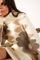 Afbeelding van Jurk - K-design - B863 -Ecru - PRE ORDER