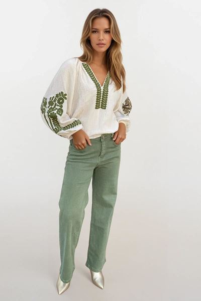Picture of Jeans broek - Selected by My Wish - Groen - Obsolete