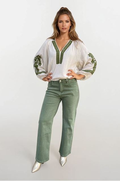 Jeans broek - Selected by My Wish - Groen - copy