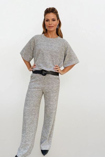 Afbeelding van Broek - Bellita - Palton - zwart multi
