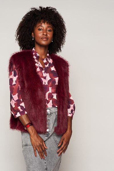 Picture of Blouse - Green ICE - Tanabe - aubergine