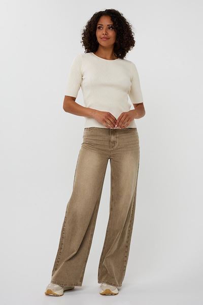 Picture of Broek - Esqualo - F25.12504 - light caramel
