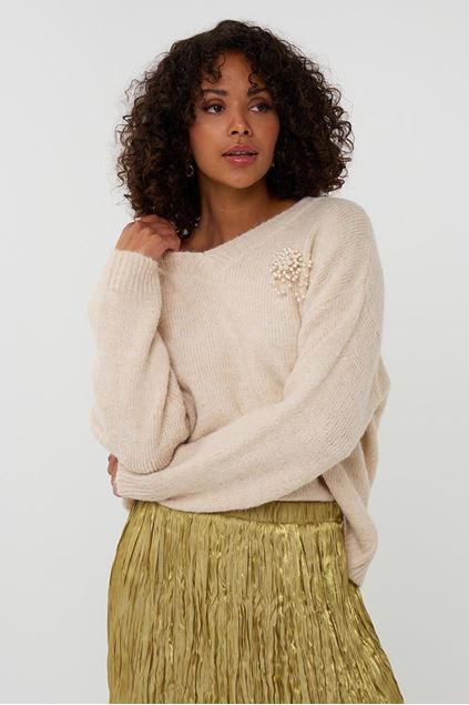 Afbeeldingen van Sweater - Esqualo - F25.18501 - light sand