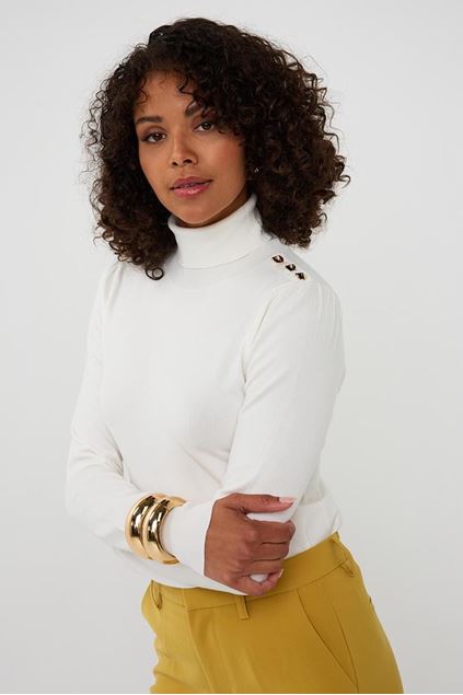 Show details for Sweater - Esqualo - F25.07535 - offwhite Picture of Sweater - Esqualo - F25.07535 - offwhite