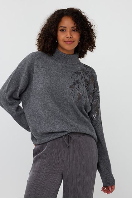 Show details for Sweater - Esqualo - F25.27519 - dark grey mel Picture of Sweater - Esqualo - F25.27519 - dark grey mel