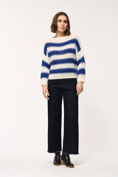 Picture of Pull - La Fée Maraboutée - Estela - bleu royal/blanc