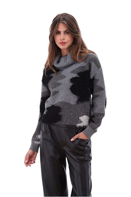 Afbeeldingen van Pull - K-design - B862 - grey melange