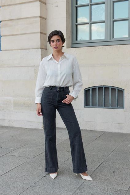 Picture of Broek - Selected by My Wish - JD381-GM - gris moyen