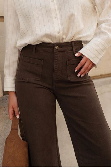 Picture of Broek - Selected by My Wish - JD434-CH - chocolat