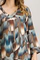 Picture of Jurk - Signe Nature - 890226 - aqua/ecru/kaki