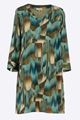Picture of Jurk - Signe Nature - 890226 - aqua/ecru/kaki