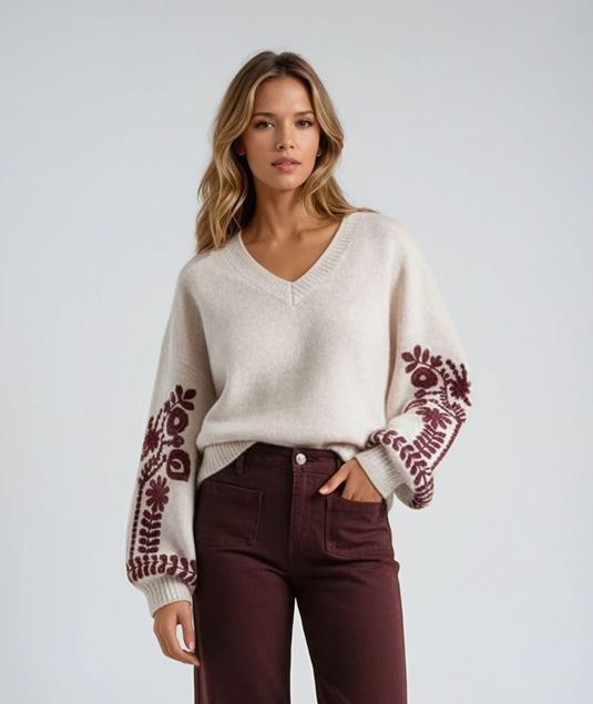 Afbeeldingen van Trui - JS Millenium -JP7996 - Beige