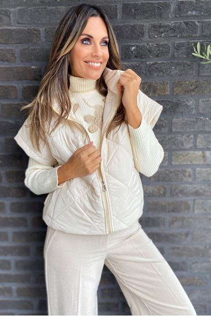 Afbeeldingen van Bodywarmer  - Terra di Siena - Ecru