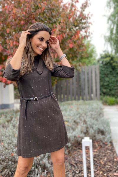 Picture of Jurk - Rinascimento - CFC012657100-  BROWN