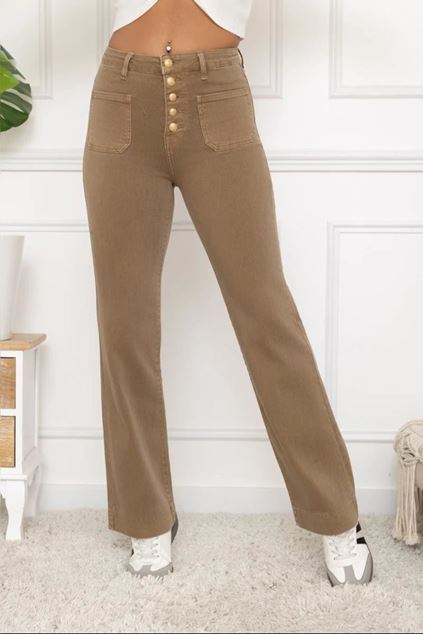 Afbeeldingen van Broek - Selected by My Wish - 6188 - Taupe