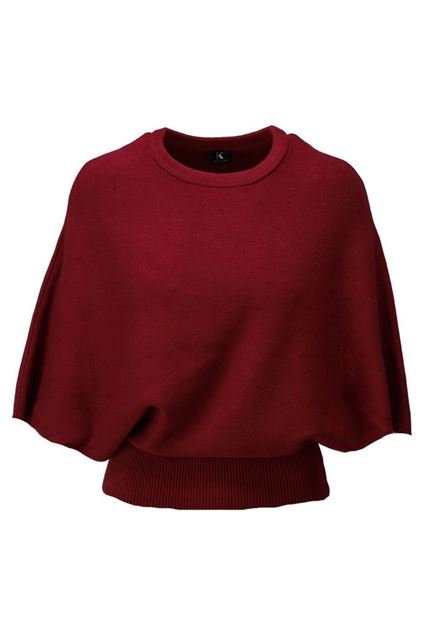 Afbeeldingen van Pull - K-design - B857 - Burgundy