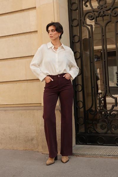 Picture of Broek - Selected by My Wish -JD 405  - bordeaux
