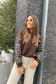 Picture of Sweater - Terra di siena - Bruin/leopardw25