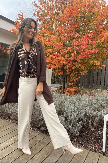 Picture of Gilet - Terra di siena - LangW25 - bruin