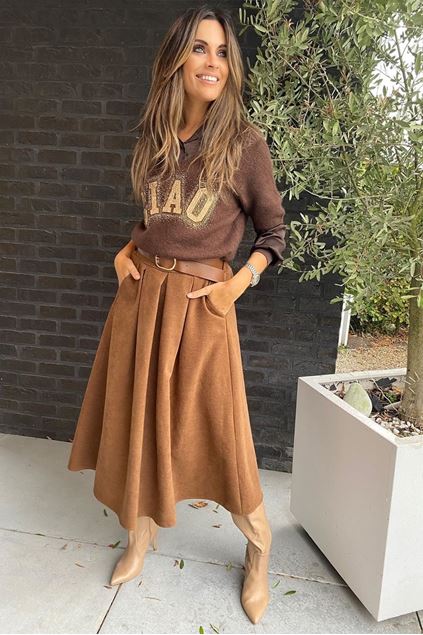 Picture of Rok - Selected by My Wish - Daim met riem - cognac