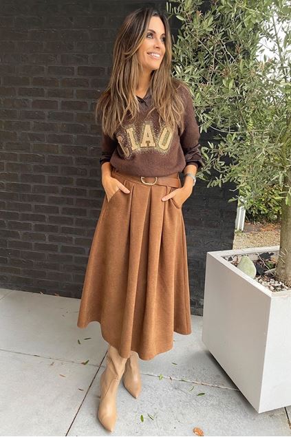 Picture of Rok - Selected by My Wish - Daim met riem - cognac