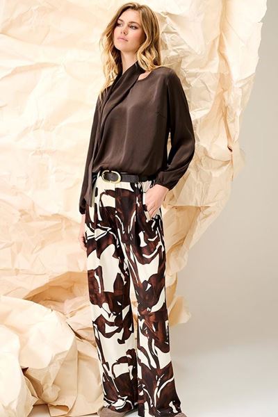 Picture of Blouse - K-design - B776 - chocolate brown