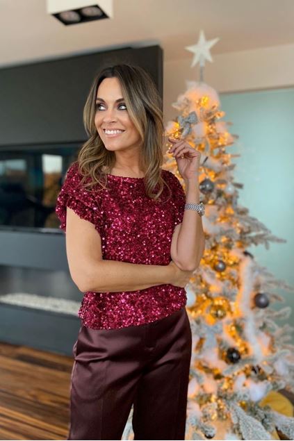 Picture of T-shirt - Amélie & Amélie - Pandorea - bordeaux