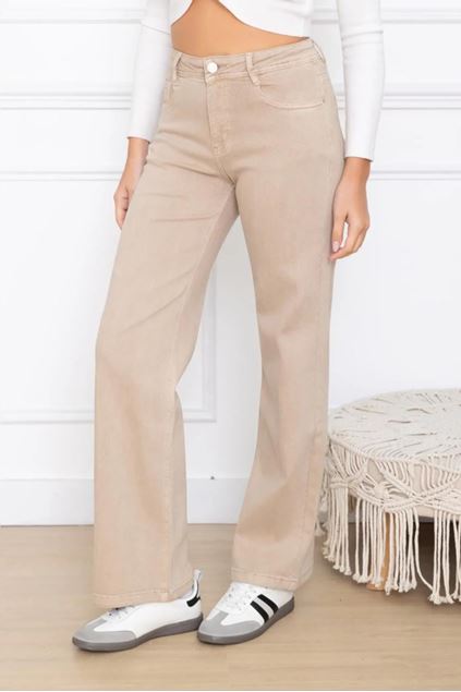 Picture of Broek - Selected by My Wish - beige  jeans